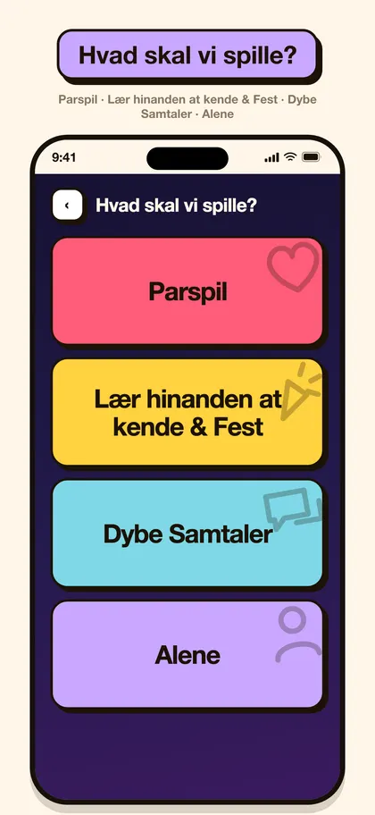 Skærmbillede fra Pairo-appen