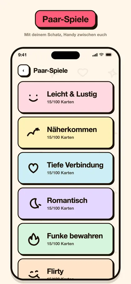 Screenshot der Pairo App