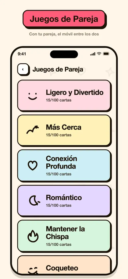 Captura de pantalla de la app Pairo