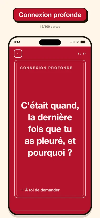 Capture d'écran de l'appli Pairo