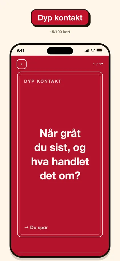 Skjermbilde fra Pairo-appen