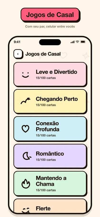 Captura de tela do app Pairo