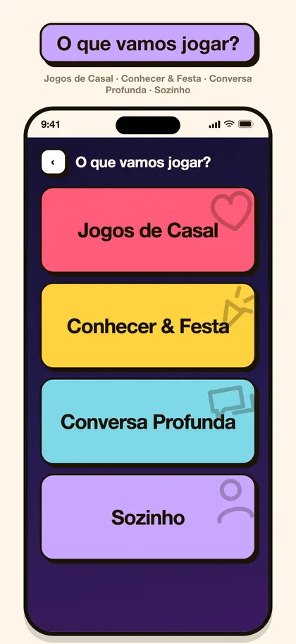 Captura de tela do app Pairo