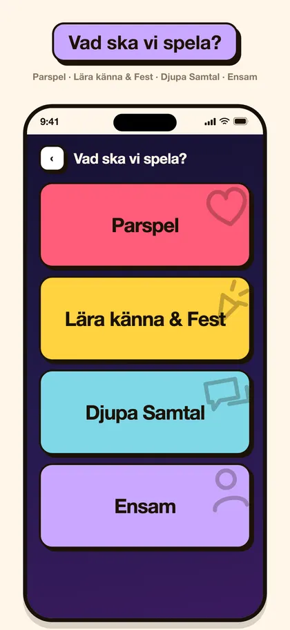 Skärmbild från Pairo-appen
